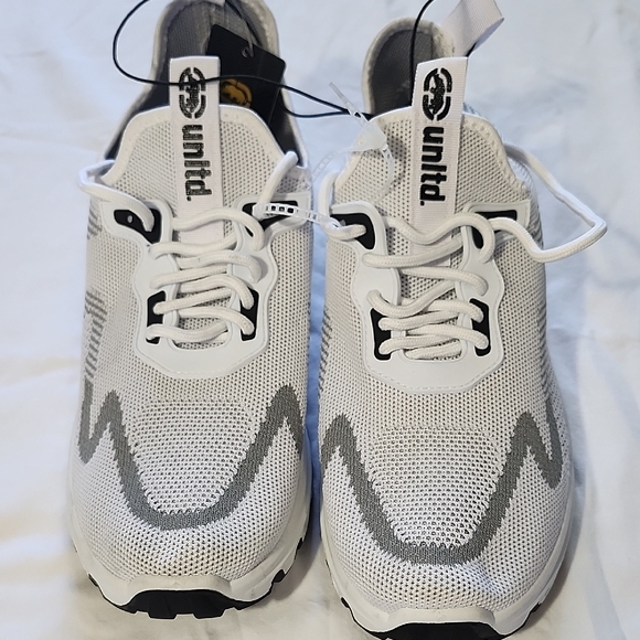 Ecko Unltd White and Gray men's knit athletic sneakers - Picture 5 of 8